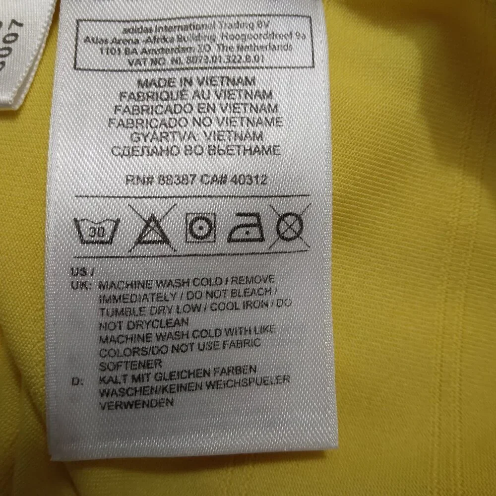 ADIDAS | Climalite Men's Golf Shirt Yellow | Size L